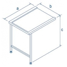 600mm exit or table for pasthrough dihwashers 600mm exit or table for pasthrough dihwashers